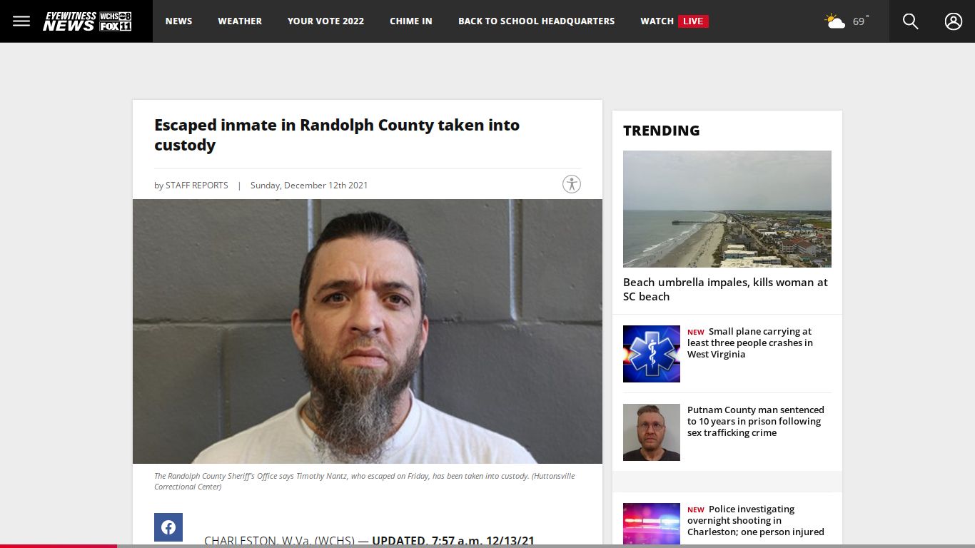 Search continues for escaped inmate in Randolph County | WCHS